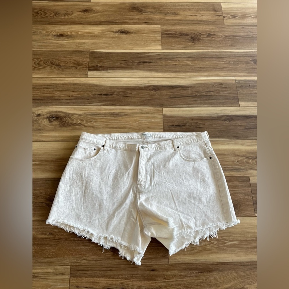 Abercrombie & fitch womens the dad shirt high rise shorts size 37/24